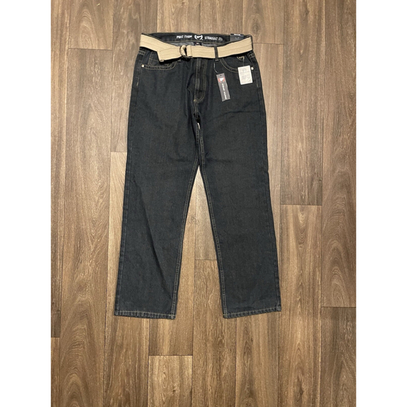 VINTAGE Phat Farm Jeans Mens 36 Dark Denim Pants Y2K - Picture 1 of 4